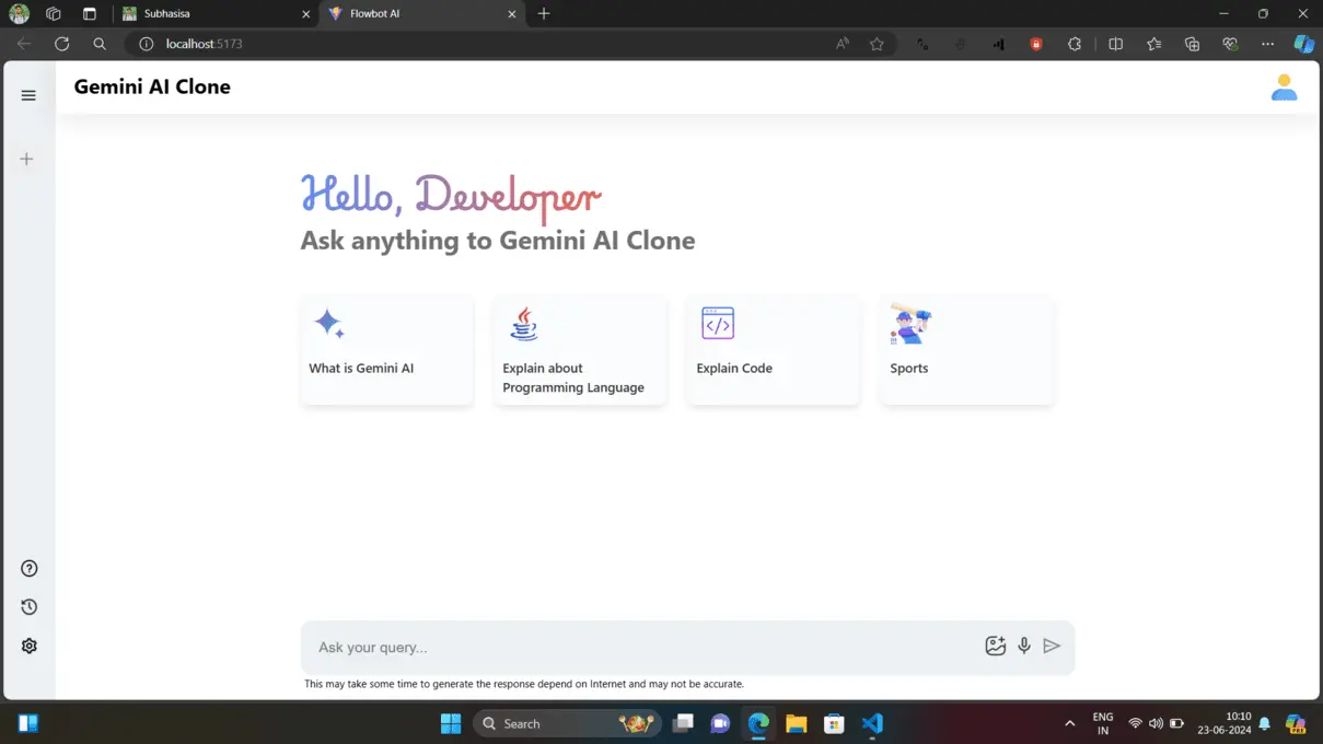 geimini Web App